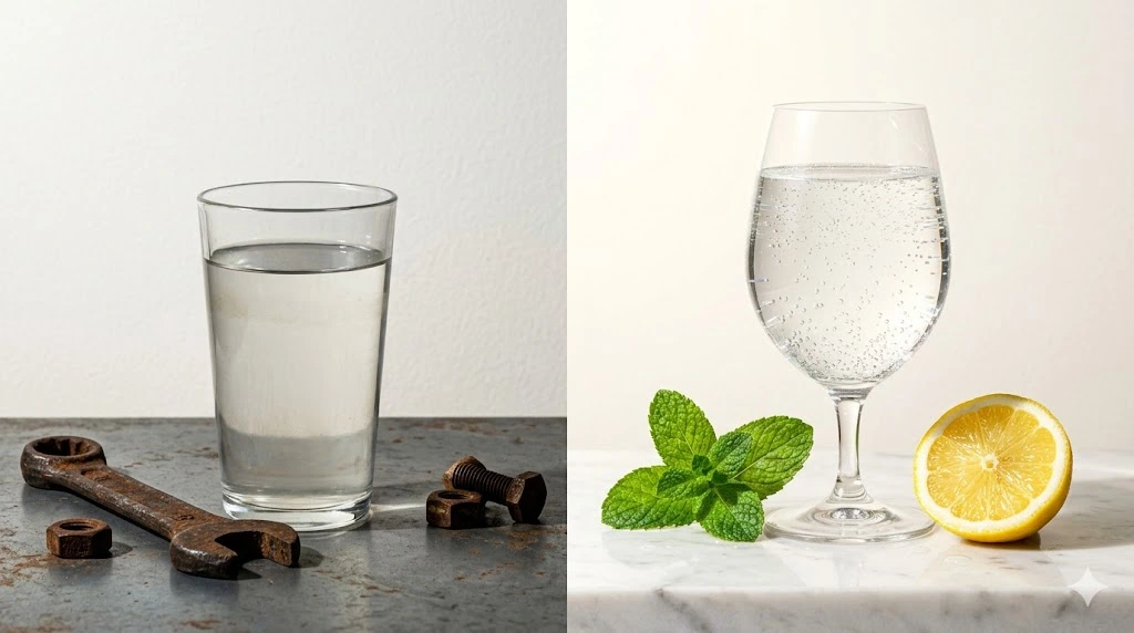 Primerjava oksidativne vode iz pipe in žive vode z negativnim ORP za zdravje